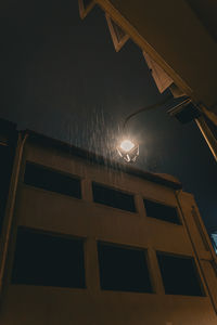 Low angle view of street light