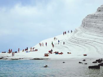 Crowd on beach