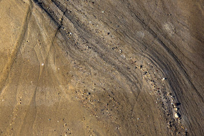 Full frame shot of wet sand