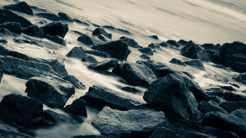 Rocks at sea shore