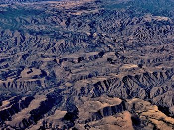 Aerial view of desert