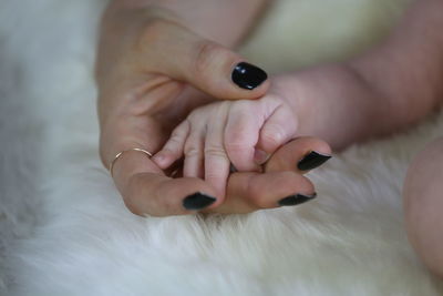 Close-up of woman hand with tattoo