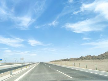 View of highway against sky