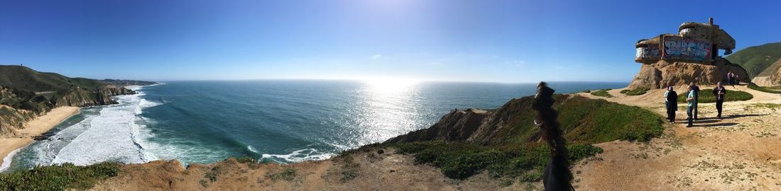 Panoramic view of sea against sky