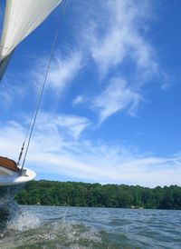 Boats in calm sea