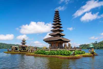 Bali water temple on bratan lake - pura ulun danu beratan temple, bali, indonesia.