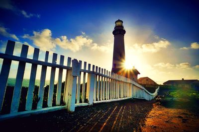 Sun shining through clouds
