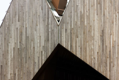 Wooden roof of building