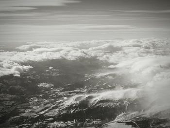 Aerial view of water