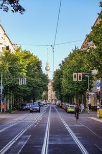 View of city street
