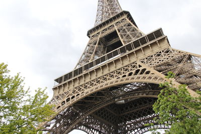 Low angle view of historical tower against sky