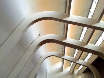 Low angle view of spiral staircase