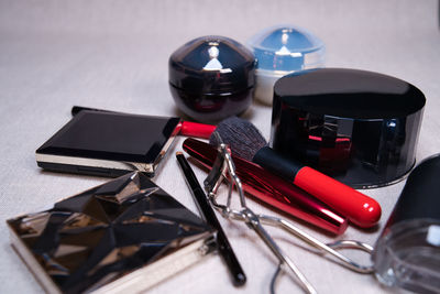 Variety of cosmetic goods prepared