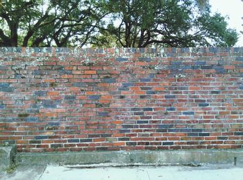 Brick wall with brick wall