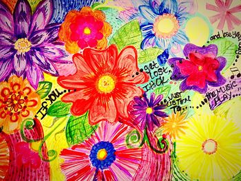 Full frame shot of colorful flowers