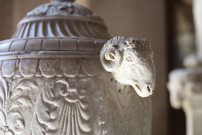 Close-up of a sculpture