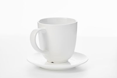 Close-up of empty coffee cup