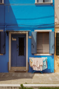 Exterior of a house in burano