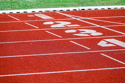 Surface level of empty road
