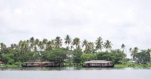 Scenic view of river against sky