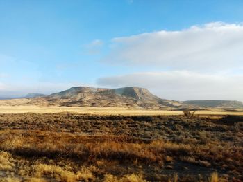 Scenic view of landscape against sky