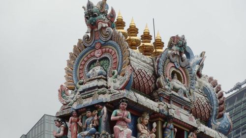 Low angle view of temple