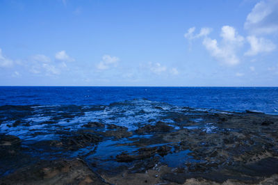Scenic view of sea against sky