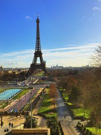 Eiffel tower with eiffel tower in background