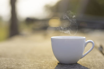 Close-up of coffee cup