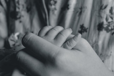 Close-up of hands