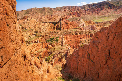 View of rock formations