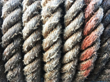 Full frame shot of ropes