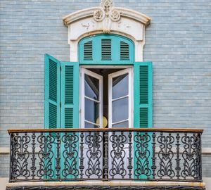 Low angle view of window