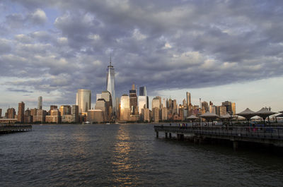 View of manhattan over hudson river