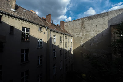 Residential buildings against sky