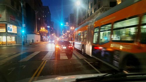 City street at night