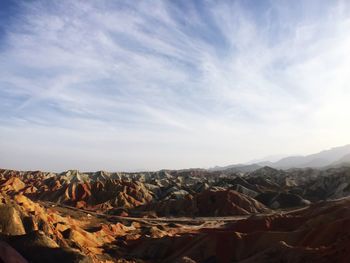 Panoramic view of landscape against sky