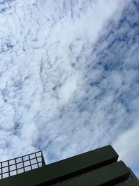 Low angle view of cloudy sky