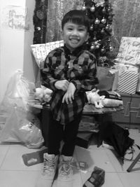 Portrait of happy girl smiling