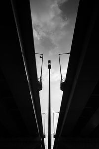 Low angle view of built structure against sky