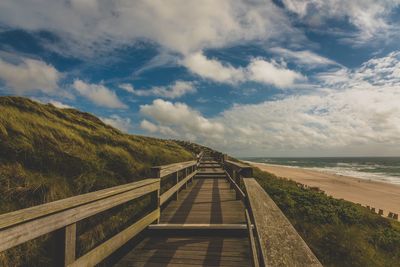 Boardwalk along beach