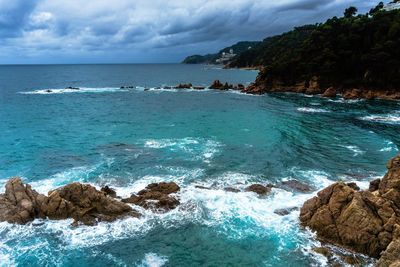 Scenic view of sea against sky