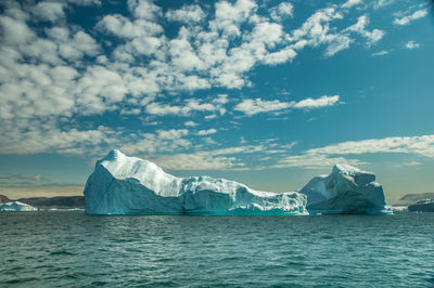Scenic view of iceberg in greenland