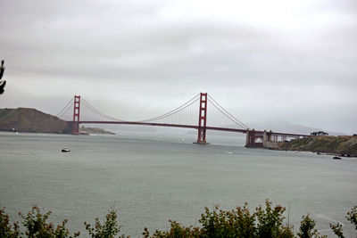 Golden gate bridge over river