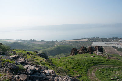 Scenic view of landscape against sky