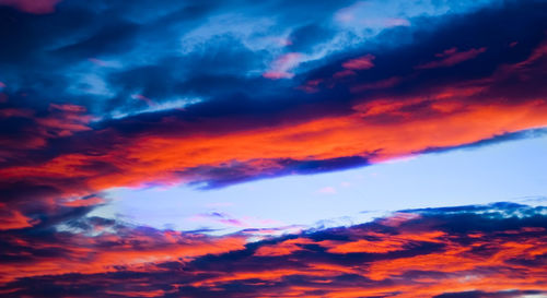 Low angle view of dramatic sky