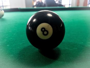 Close-up of ball on table