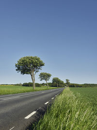 Empty road in countryside