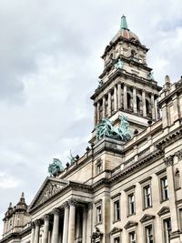 Low angle view of historical building against sky