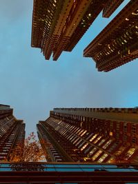 Low angle view of buildings against sky